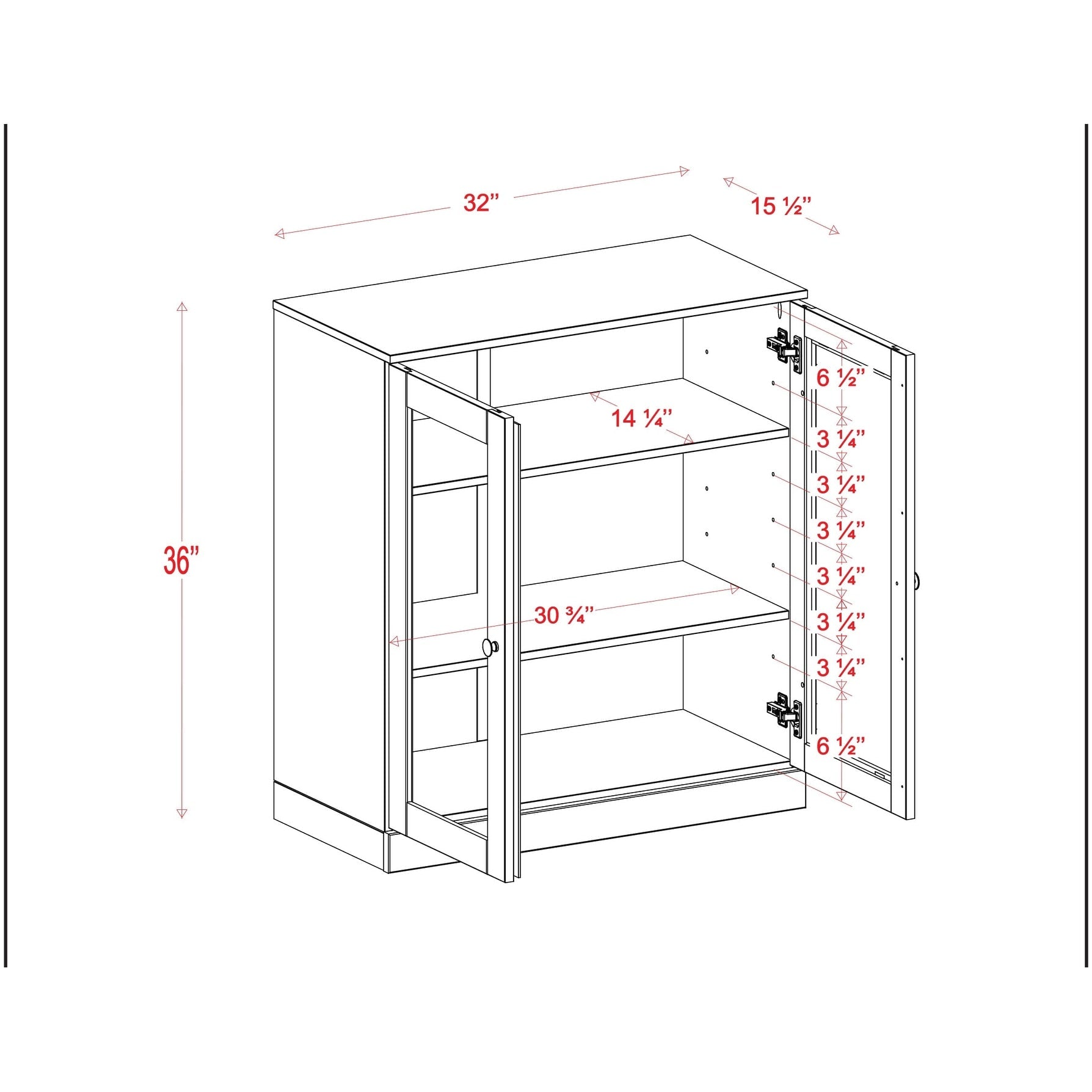 100% Solid Wood 3-shelf Bookcase with Optional Doors by Palace Imports