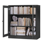 100% Solid Wood 3-shelf Bookcase with Optional Doors by Palace Imports