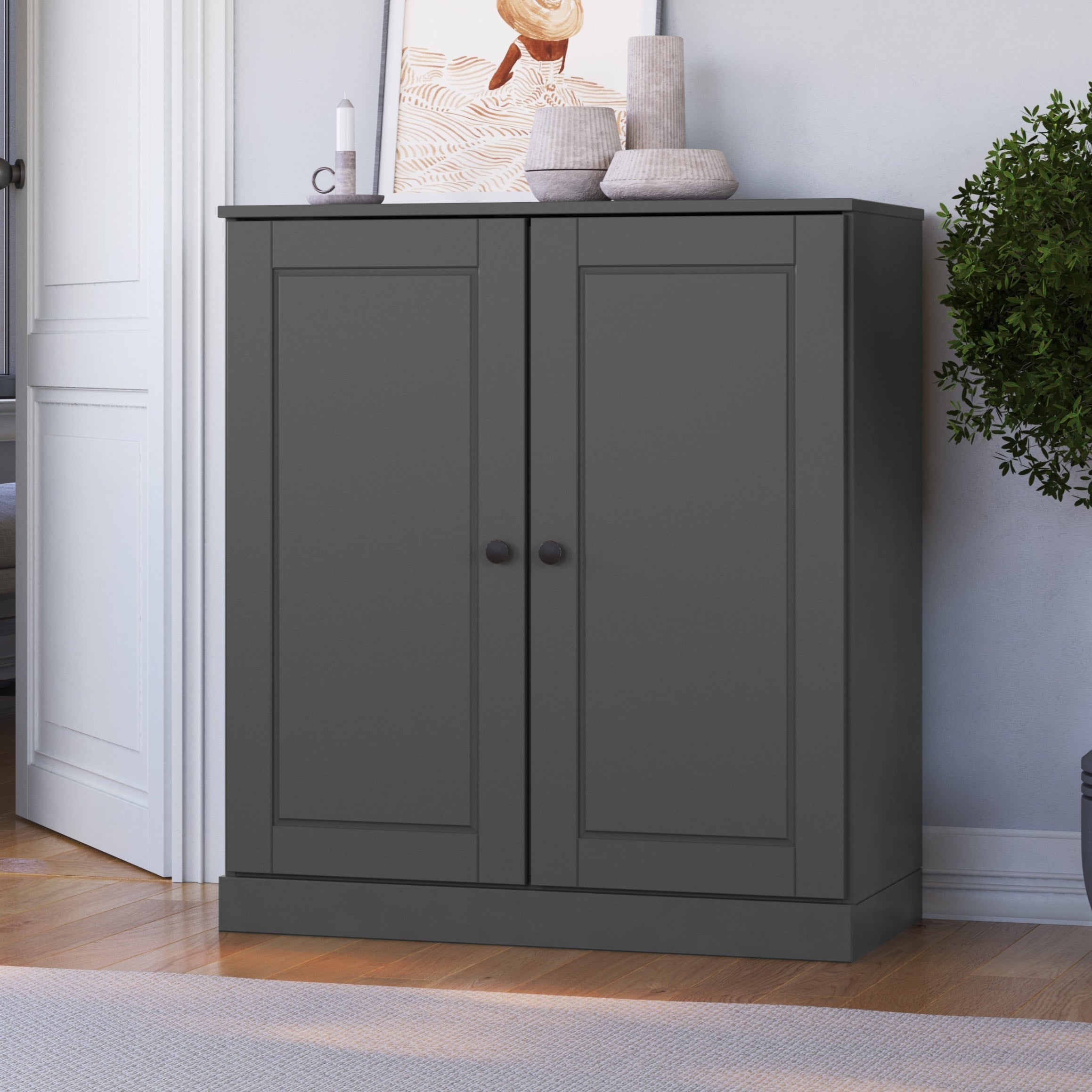 100% Solid Wood 3-shelf Bookcase with Optional Doors by Palace Imports