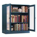 100% Solid Wood 3-shelf Bookcase with Optional Doors by Palace Imports