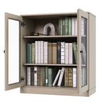 100% Solid Wood 3-shelf Bookcase with Optional Doors by Palace Imports