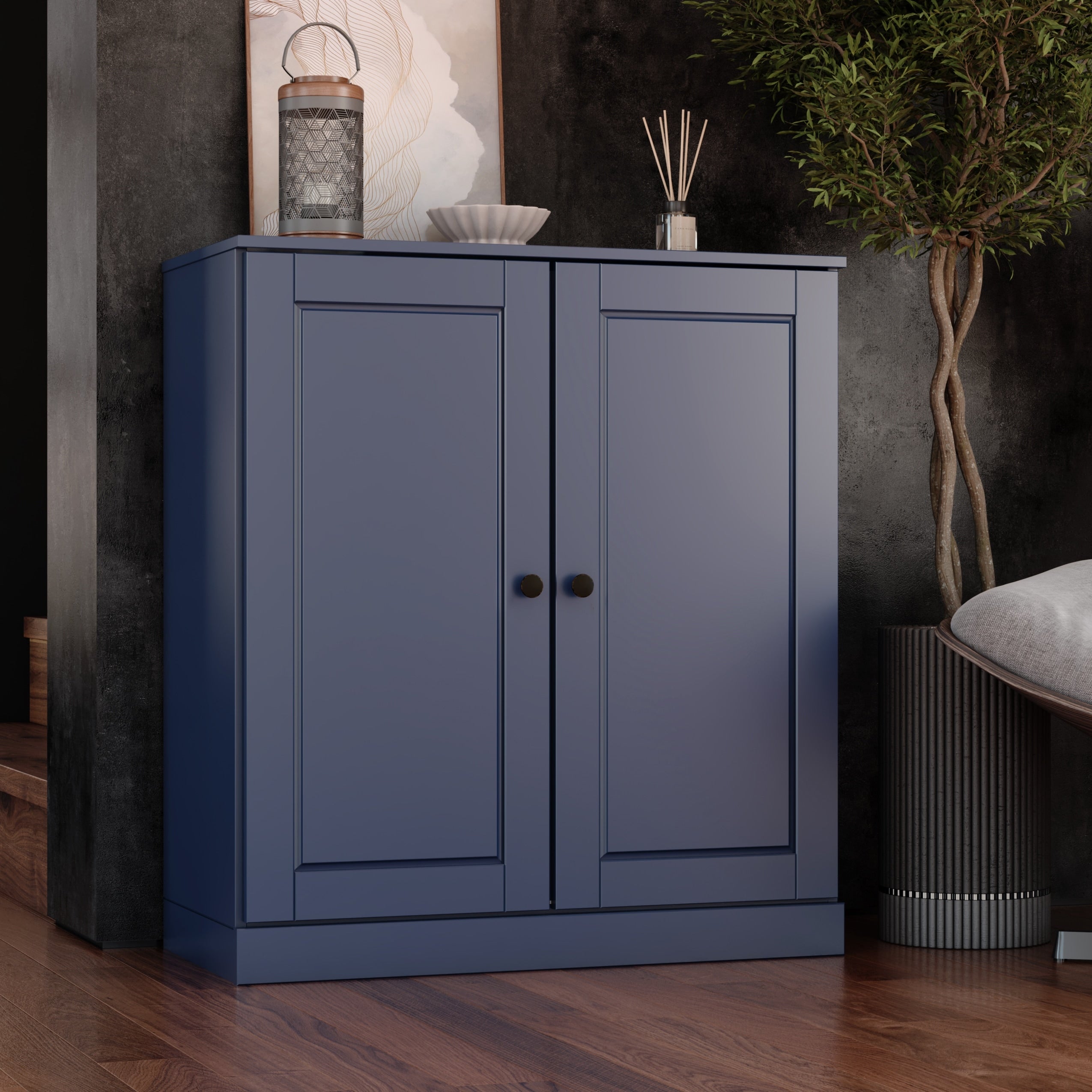 100% Solid Wood 3-shelf Bookcase with Optional Doors by Palace Imports
