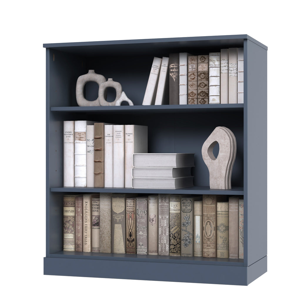 100% Solid Wood 3-shelf Bookcase with Optional Doors by Palace Imports