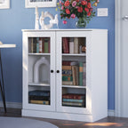 100% Solid Wood 3-shelf Bookcase with Optional Doors by Palace Imports