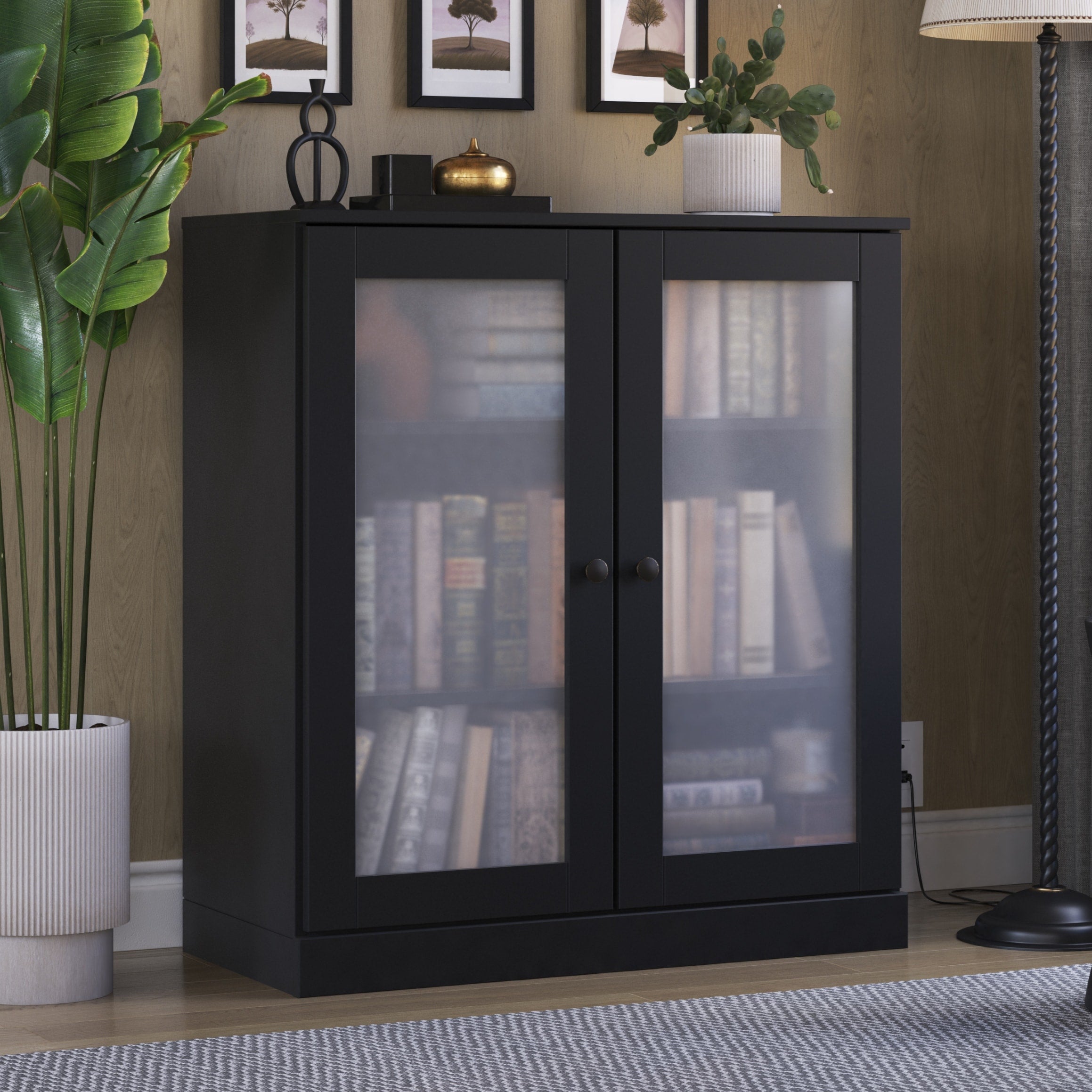100% Solid Wood 3-shelf Bookcase with Optional Doors by Palace Imports