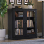 100% Solid Wood 3-shelf Bookcase with Optional Doors by Palace Imports
