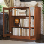 100% Solid Wood 3-shelf Bookcase with Optional Doors by Palace Imports