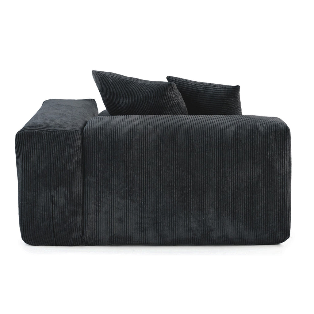 102'' Corduroy Loveseat Sofa Large Modular Cloud Couch
