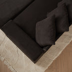 104-In Oversized Large Corduroy L Shaped Sofa with Chaise