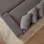 104-In Oversized Large Corduroy L Shaped Sofa with Chaise