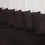 104-In Oversized Large Corduroy L Shaped Sofa with Chaise