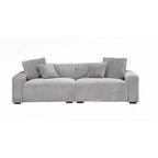 104.72-inch 4-seat large sofa with 4 throw pillows