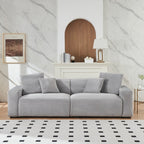 104.72-inch 4-seat large sofa with 4 throw pillows