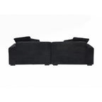 104.72-inch 4-seat large sofa with 4 throw pillows