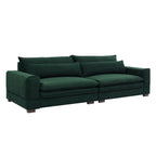 104.72 Mid-Century Modern Fabric Sofa with Solid Wood Legs