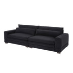 104.72 Mid-Century Modern Fabric Sofa with Solid Wood Legs