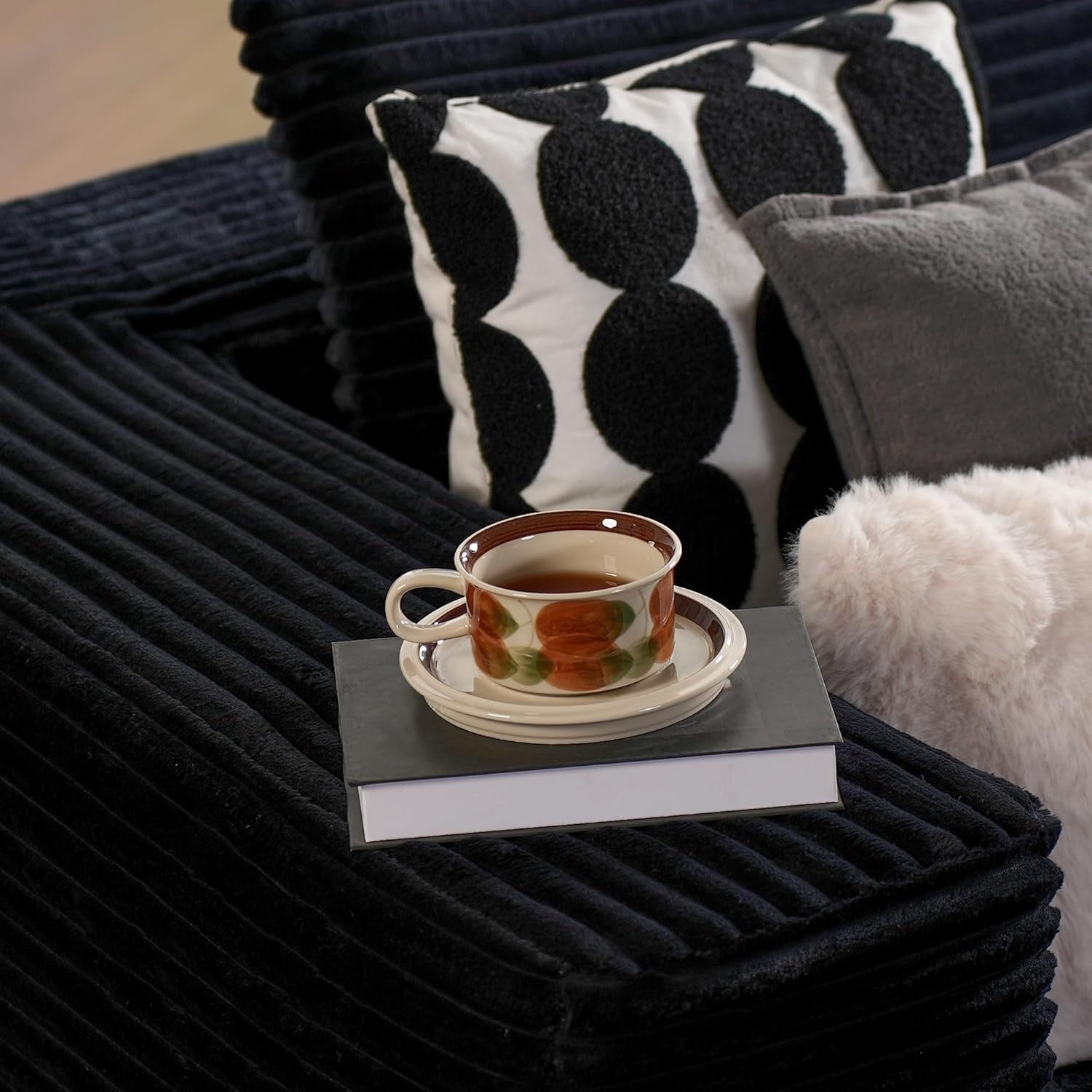 104 L-Shape Cloud Sectional Sofa - Modular Deep Seat Couch for Living Room & Bedroom, No Assembly