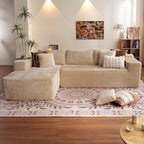 104 L-Shape Cloud Sectional Sofa - Modular Deep Seat Couch for Living Room & Bedroom, No Assembly