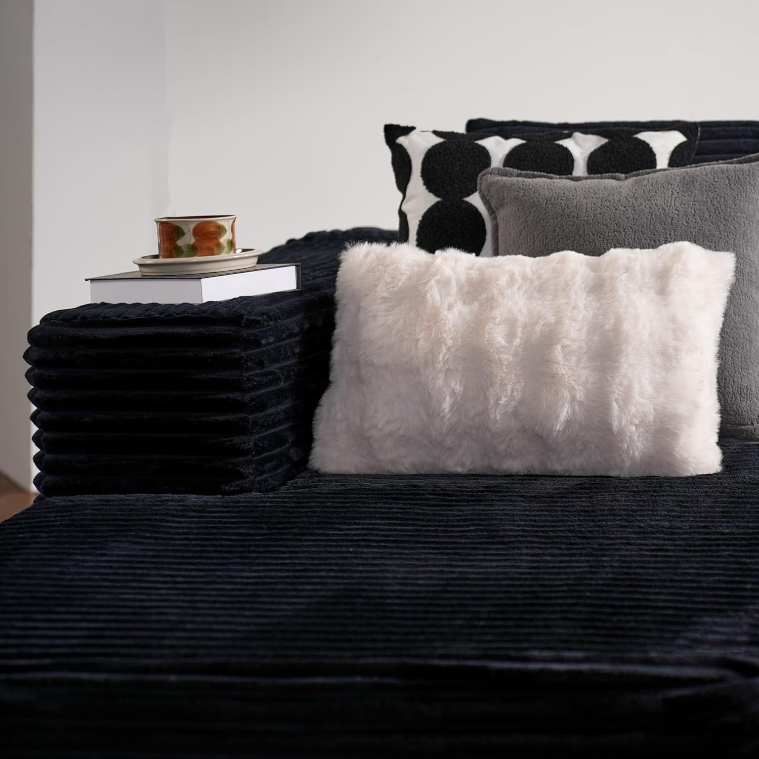104 L-Shape Cloud Sectional Sofa - Modular Deep Seat Couch for Living Room & Bedroom, No Assembly