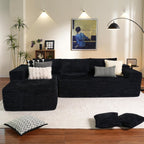 104 L-Shape Cloud Sectional Sofa - Modular Deep Seat Couch for Living Room & Bedroom, No Assembly