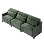 105.9 Chenille 4-Seater Sofa with ergonomic, wooden base,high - resilience sponge for Living Room