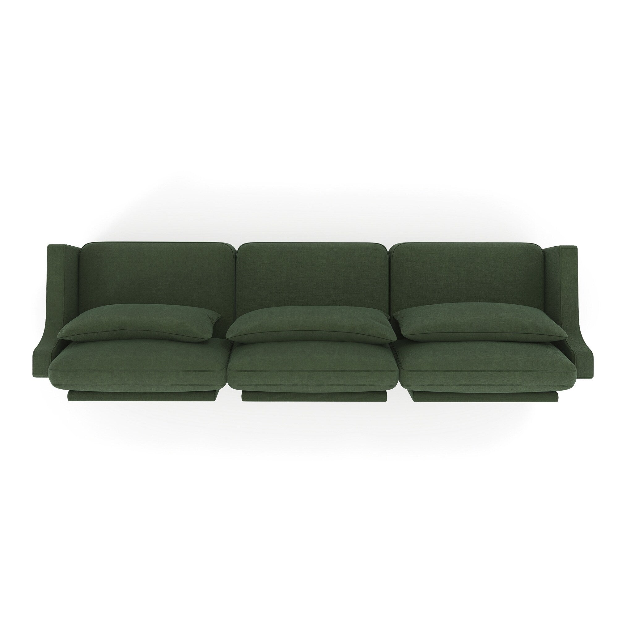 105.9 Chenille 4-Seater Sofa with ergonomic, wooden base,high - resilience sponge for Living Room