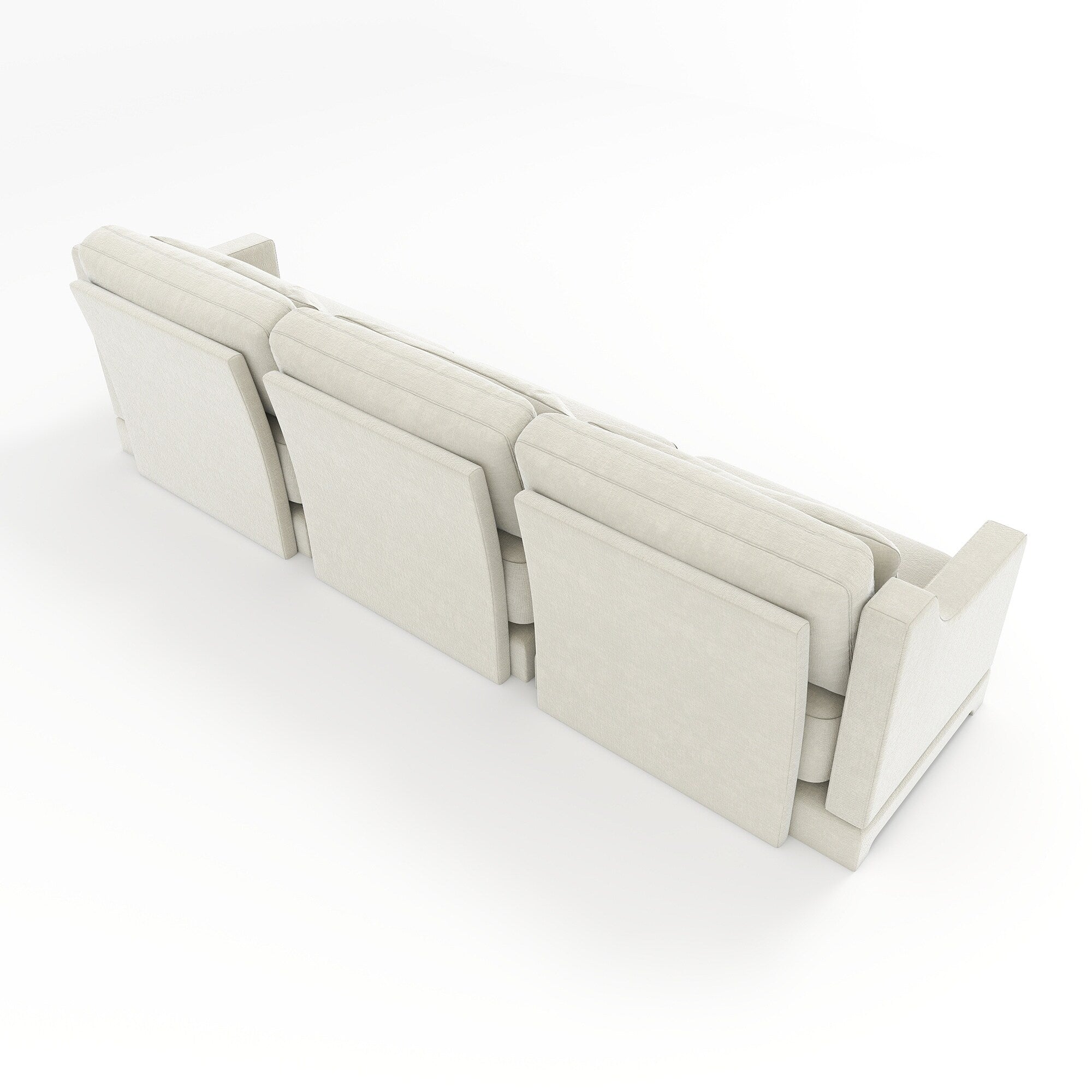 105.9 Chenille 4-Seater Sofa with ergonomic, wooden base,high - resilience sponge for Living Room