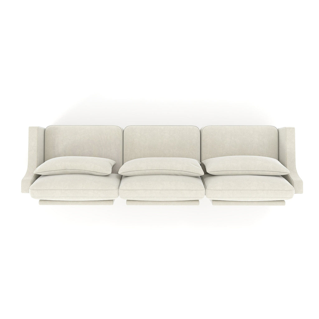 105.9 Chenille 4-Seater Sofa with ergonomic, wooden base,high - resilience sponge for Living Room