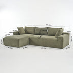 108X68 inch extra-deep modular sofa