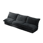 109.8 Corduroy Armless 3-Seater Sofa for living room and bedroom