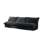 109.8 Corduroy Armless 3-Seater Sofa for living room and bedroom