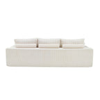 110 L-Shaped Sectional Sofa, Full-Compression 3-Seater Cloud Couch with Chaise