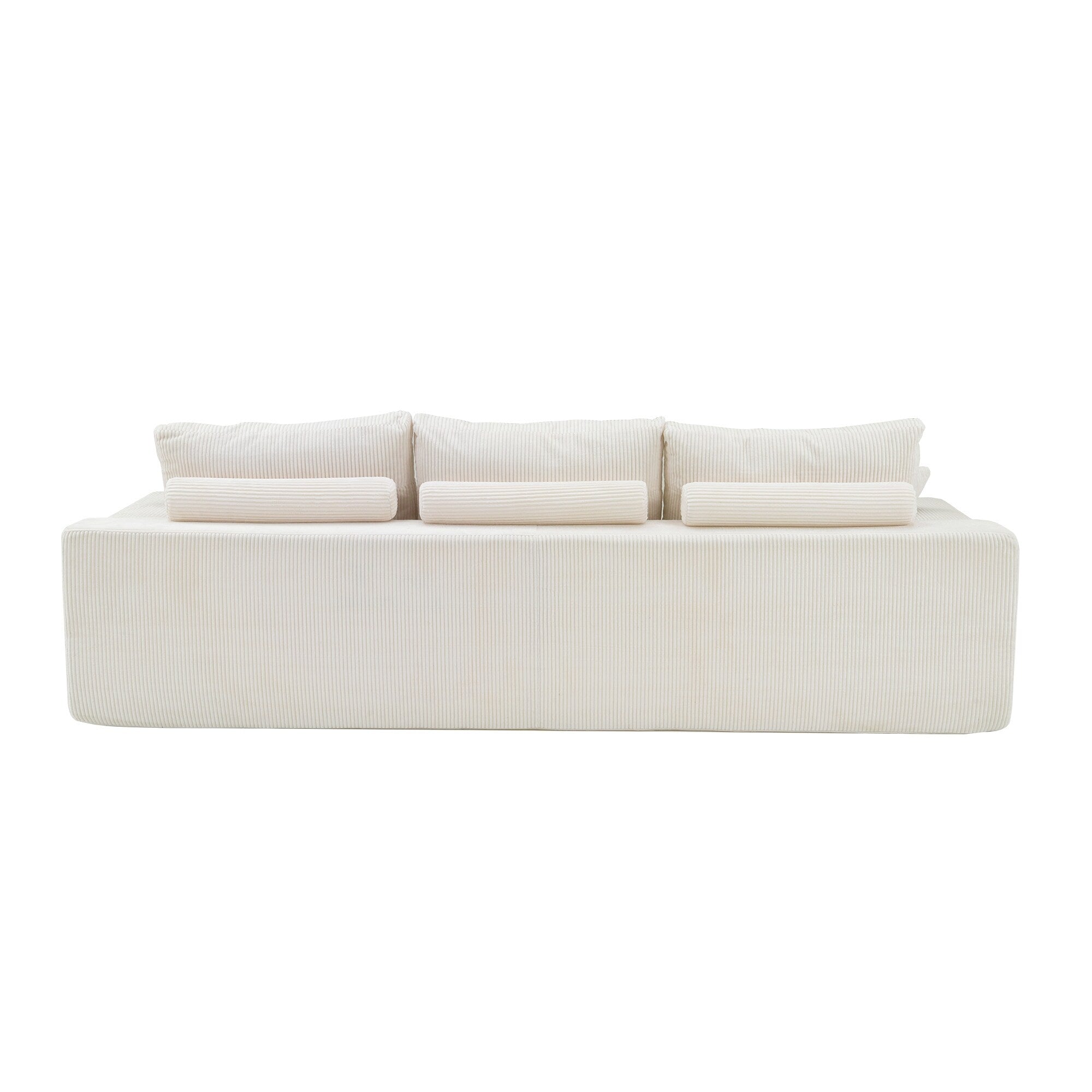 110 L-Shaped Sectional Sofa, Full-Compression 3-Seater Cloud Couch with Chaise