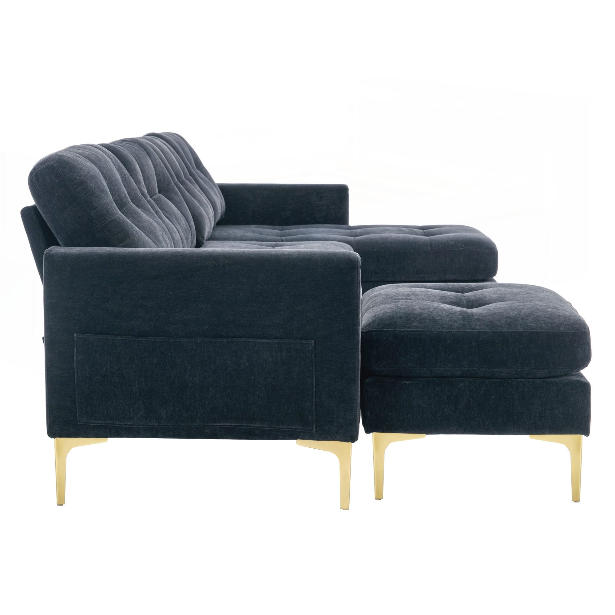 110inch L-Shape Convertible Sectional Sofa Couch