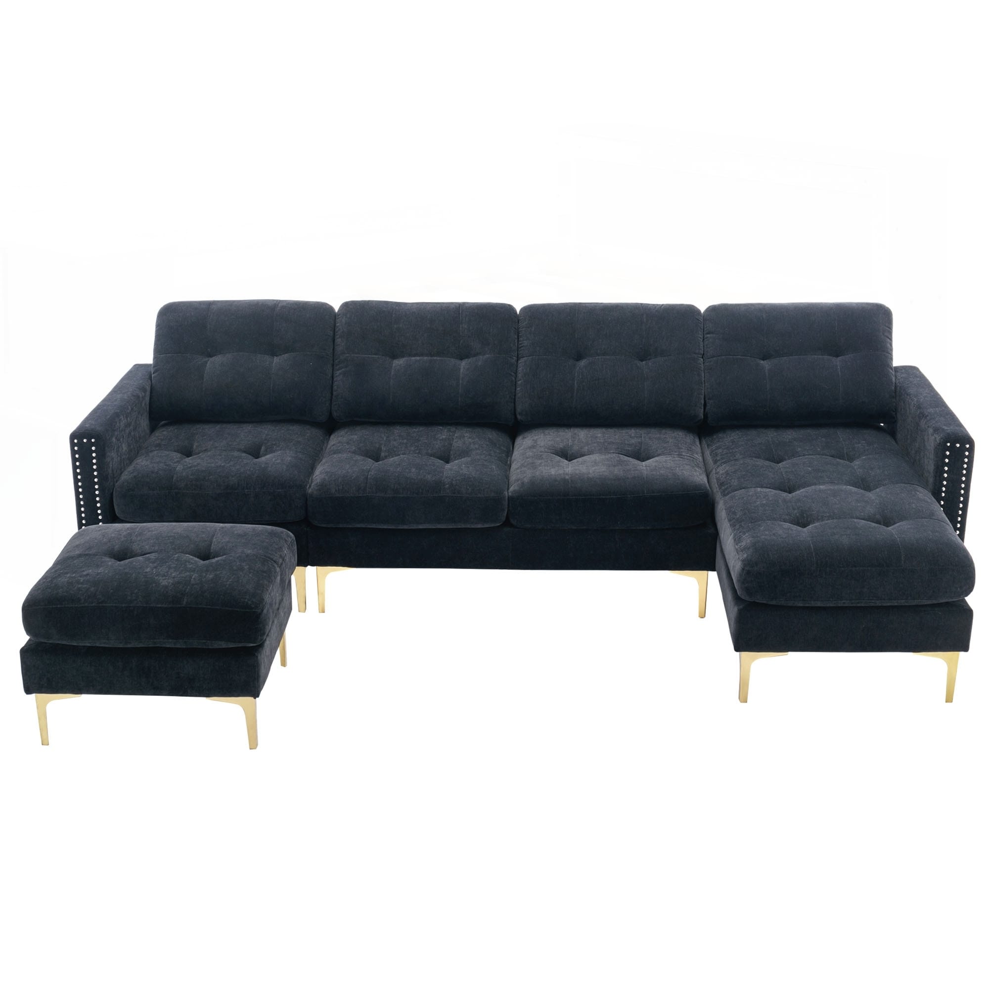 110inch L-Shape Convertible Sectional Sofa Couch