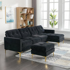 110inch L-Shape Convertible Sectional Sofa Couch