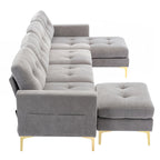 110inch L-Shape Convertible Sectional Sofa Couch