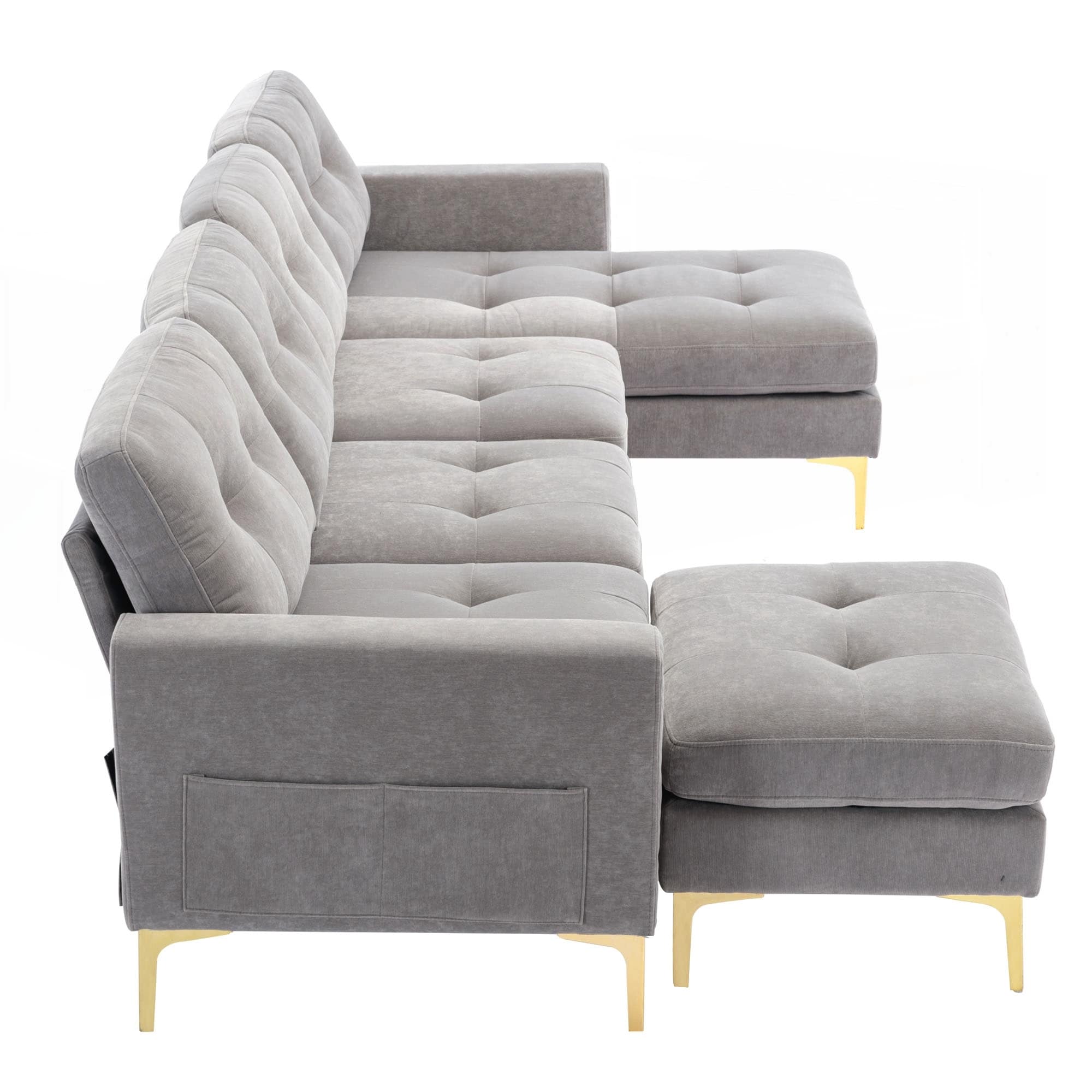 110inch L-Shape Convertible Sectional Sofa Couch