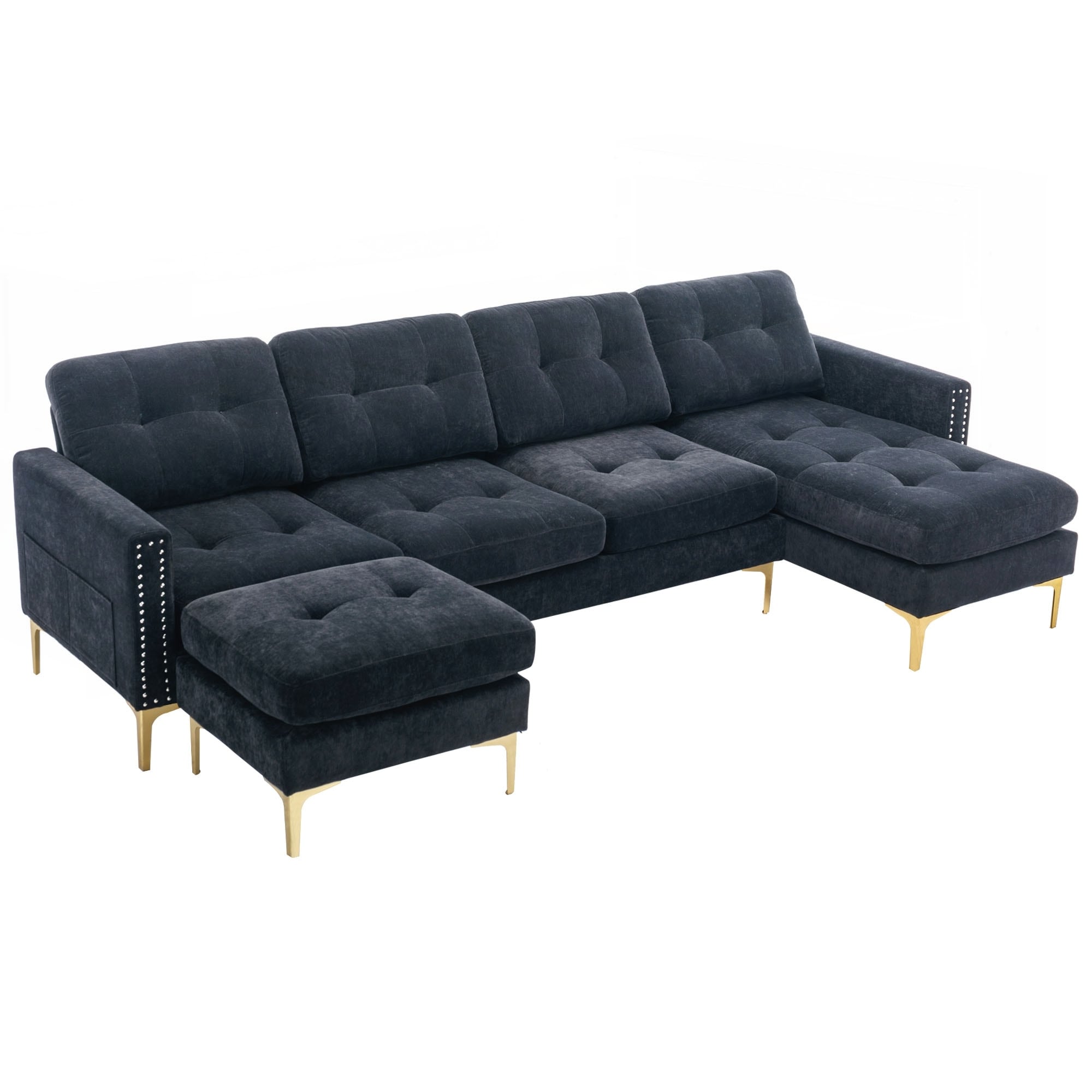 110inch L-Shape Convertible Sectional Sofa Couch