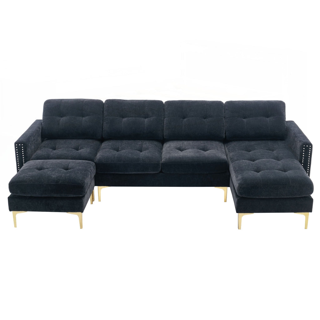 110inch L-Shape Convertible Sectional Sofa Couch
