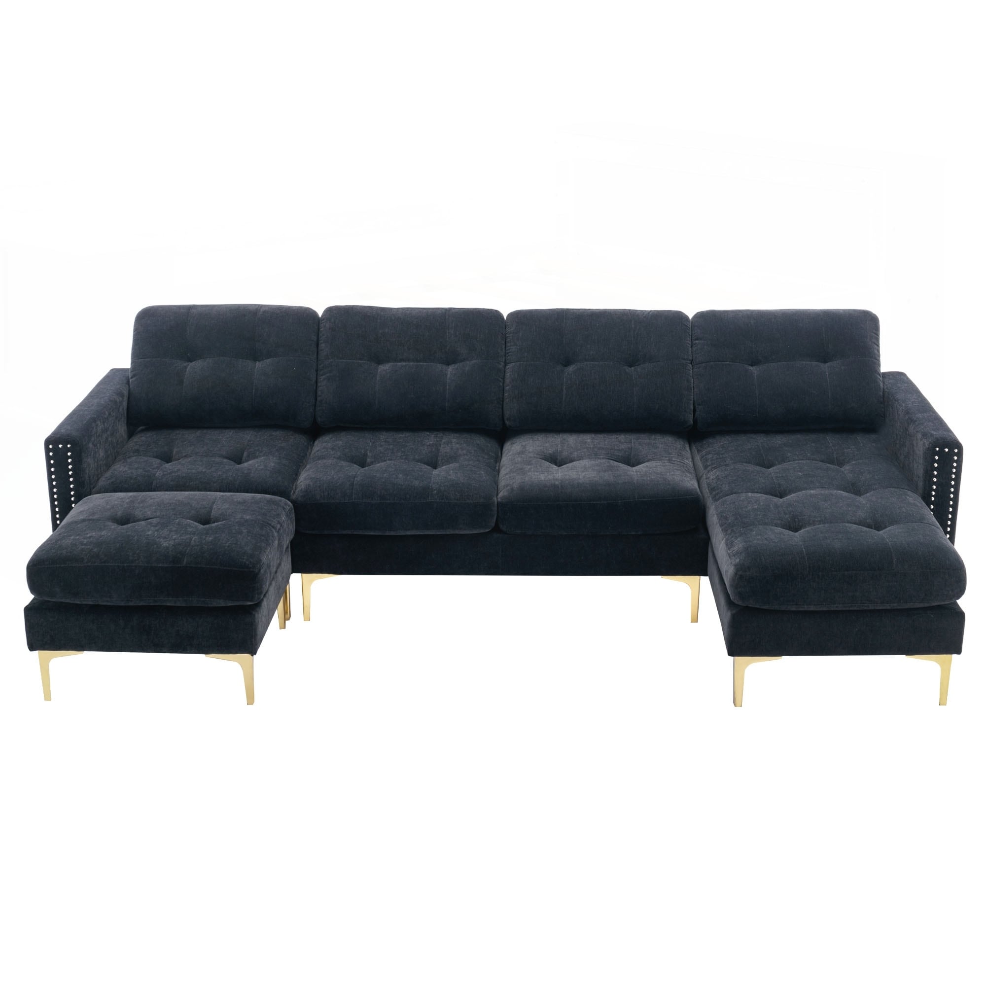 110inch L-Shape Convertible Sectional Sofa Couch