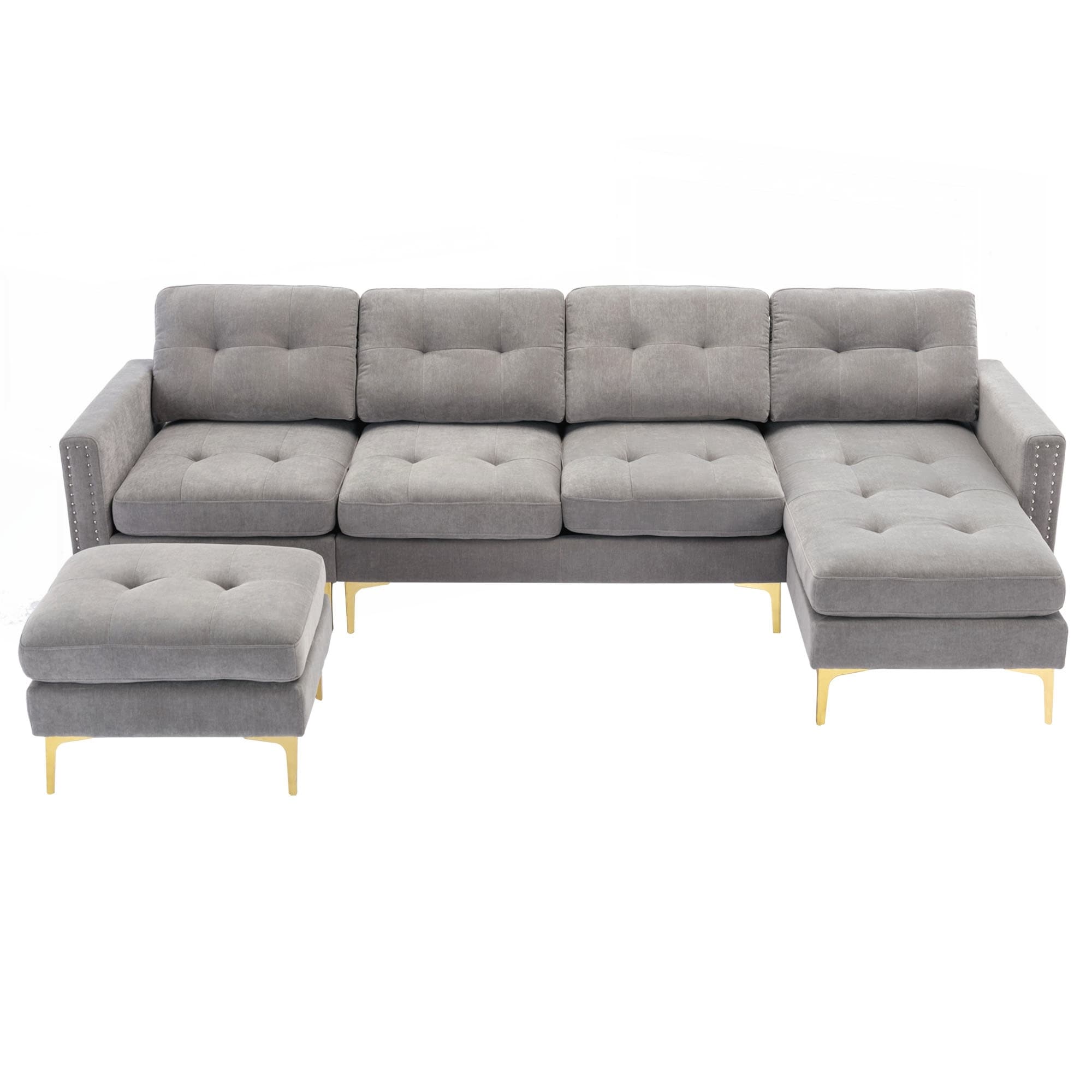 110inch L-Shape Convertible Sectional Sofa Couch