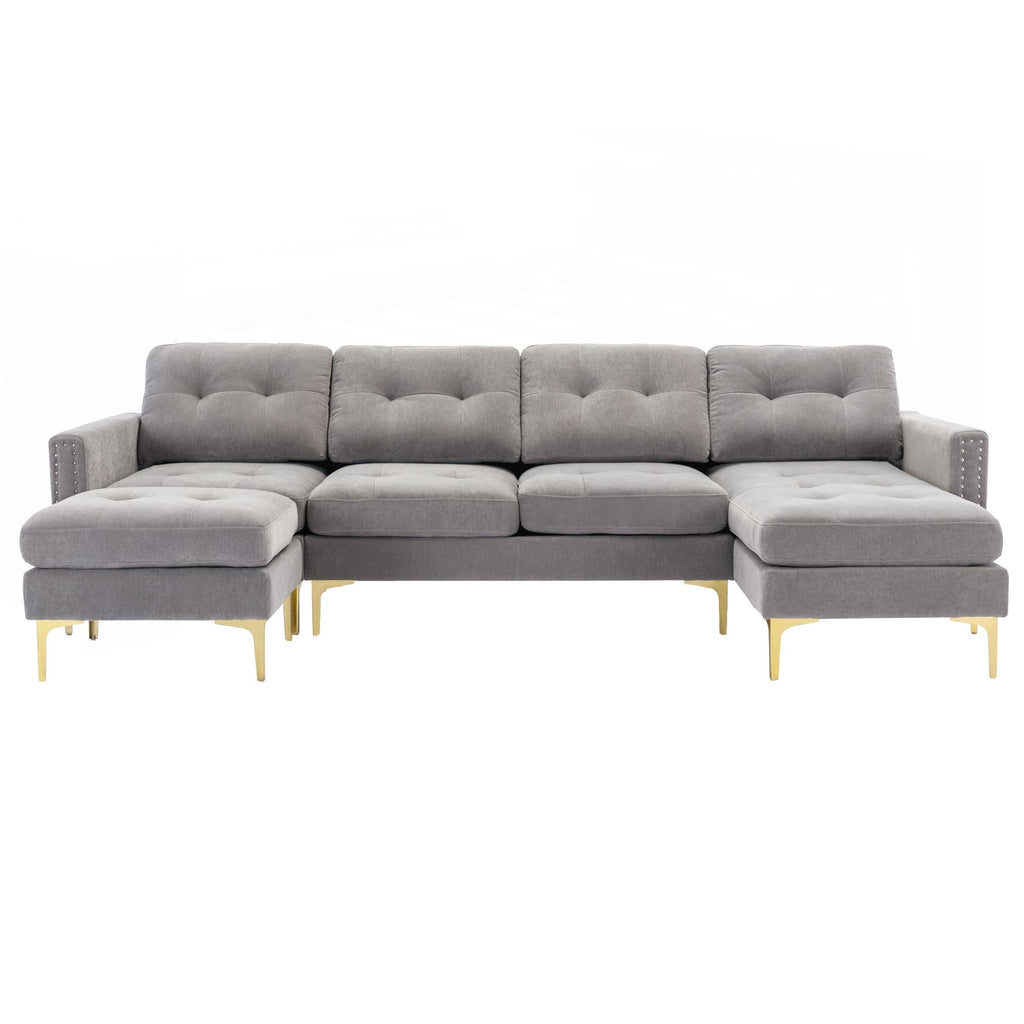110inch L-Shape Convertible Sectional Sofa Couch