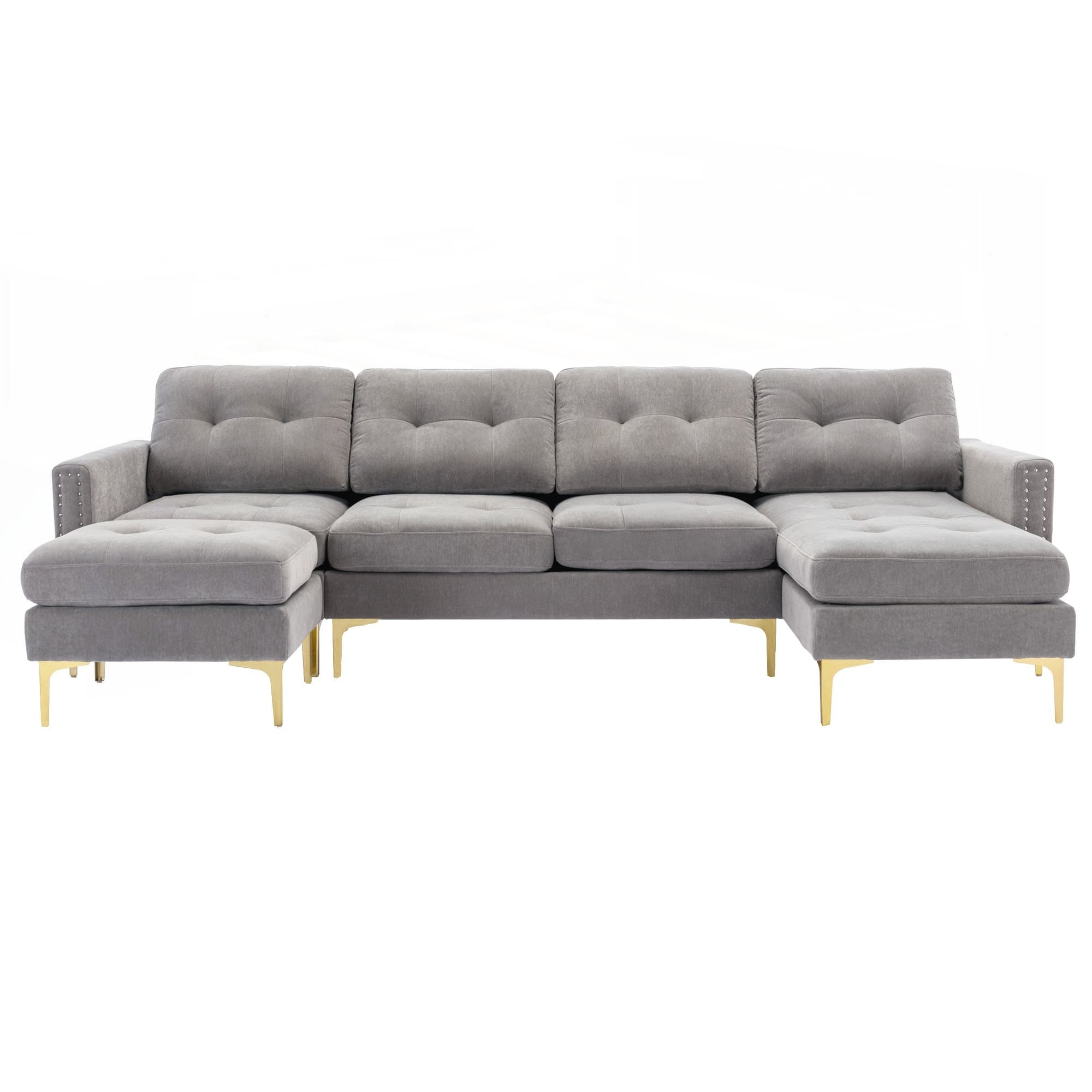 110inch L-Shape Convertible Sectional Sofa Couch