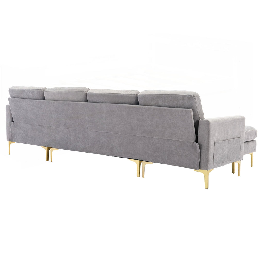 110inch L-Shape Convertible Sectional Sofa Couch