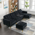 110inch L-Shape Convertible Sectional Sofa Couch