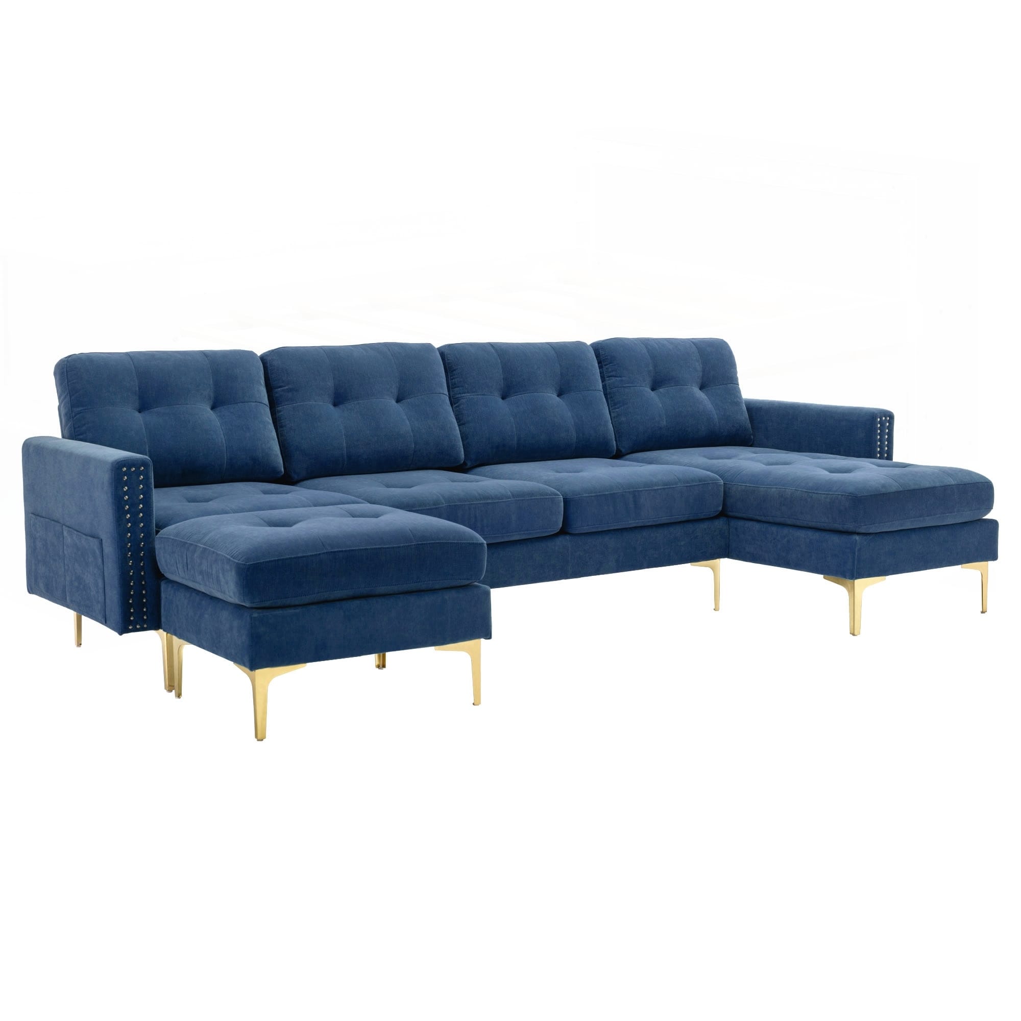 110inch L-Shape Convertible Sectional Sofa Couch