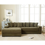 111.4 Green flannelette sofa, elegant shelter choice - living room, bedroom, office ideal companion