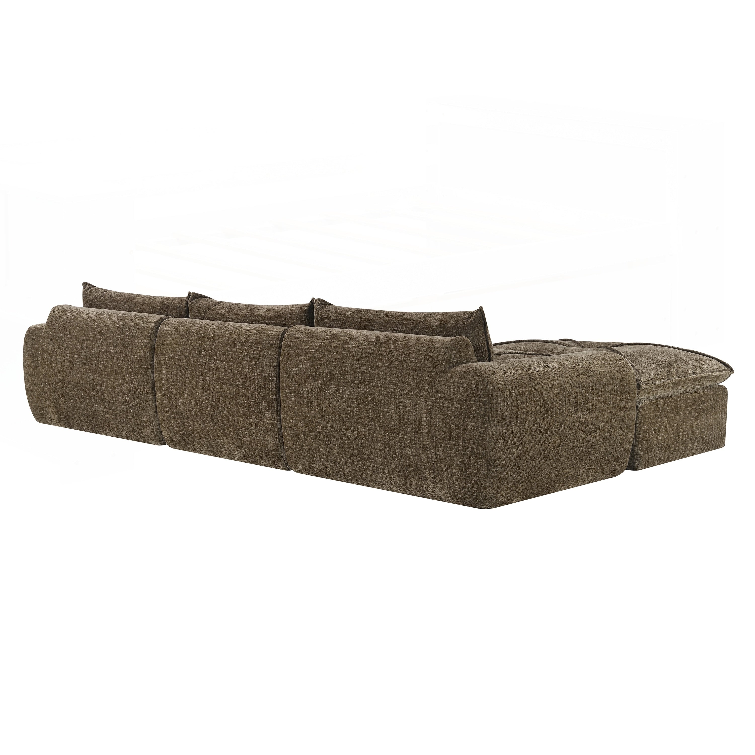 116 Inch Fully Compressed Sofa with High Density Foam