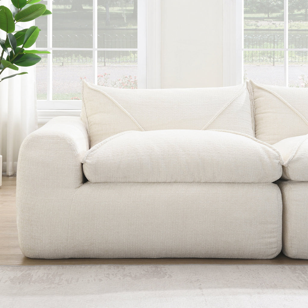 116 Inch Fully Compressed Sofa with High Density Foam